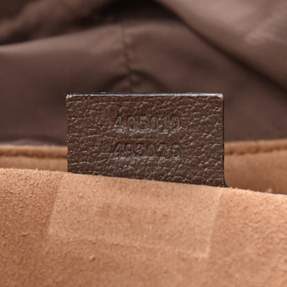 Gucci GG Supreme Monogram Tian Web Single Buckle Backpack Beige Multicolor New Acero 7 of 11