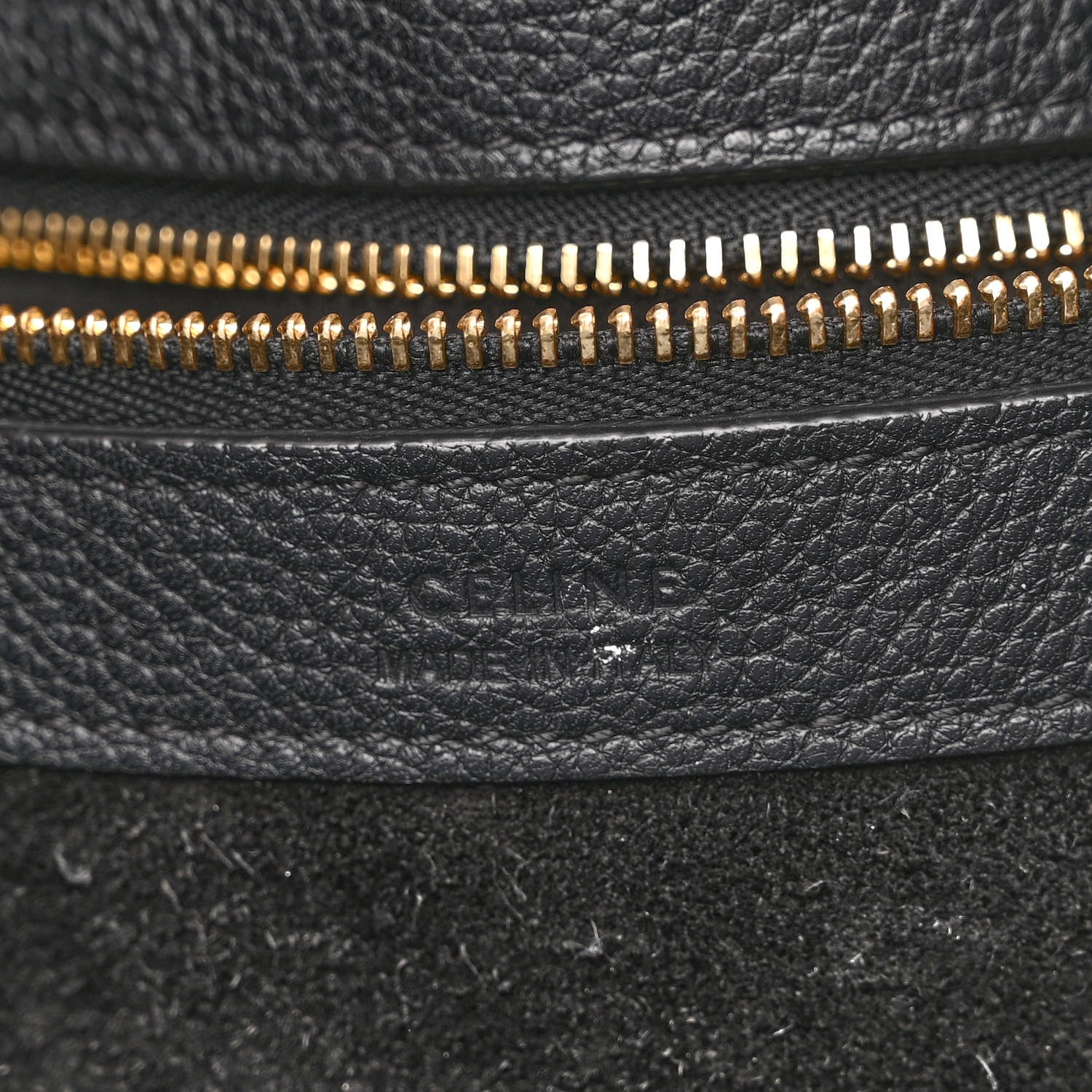 Celine Soft Grained Calfskin Small Belt Cabas Phantom Black 6 of 10