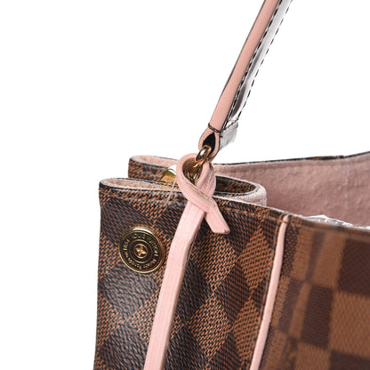 Louis Vuitton Damier Ebene Caissa Hobo Rose Ballerine 14 of 18