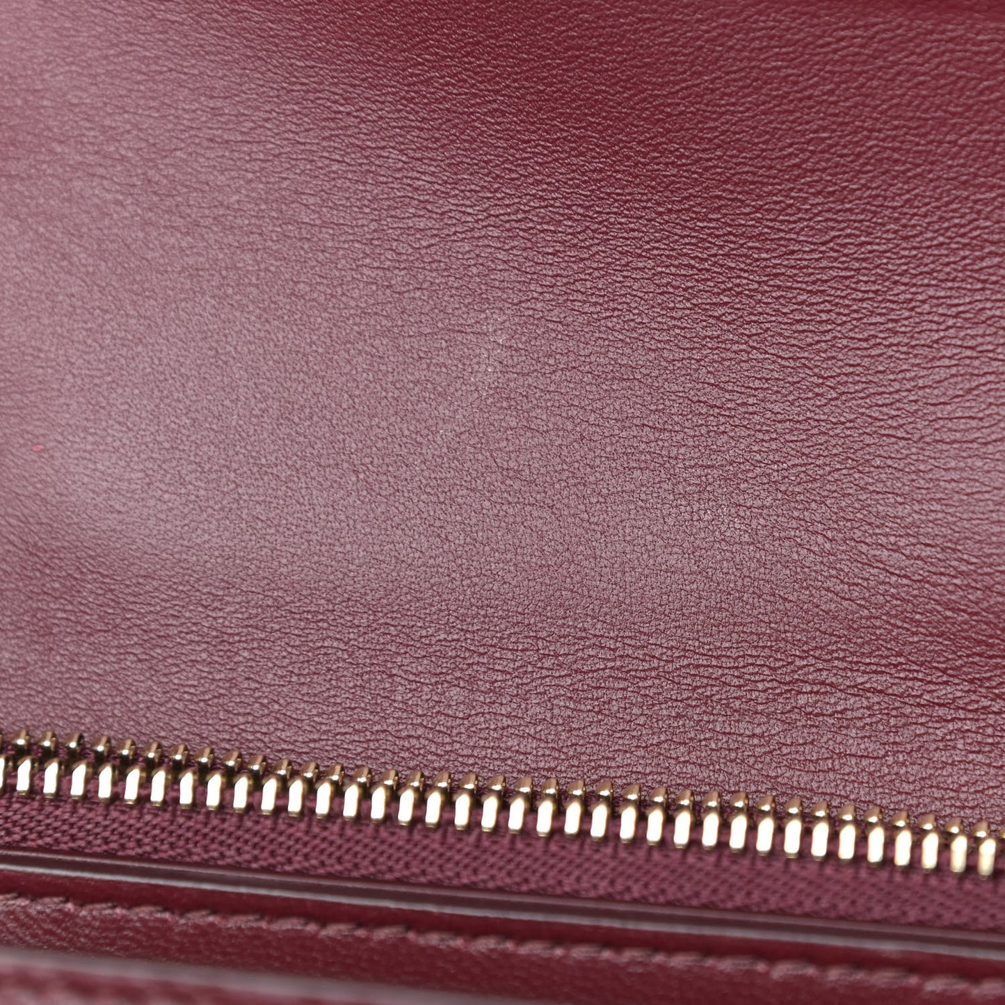 Box Calfskin Medium Classic Box Flap Bag Burgundy