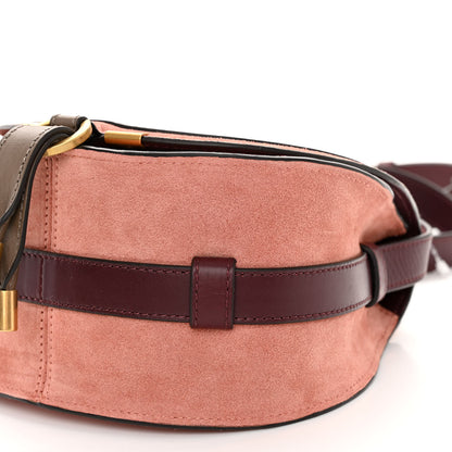 Chloe Suede Calfskin Mini Marcie Round Crossbody Bag Canyon Rose 9 of 9