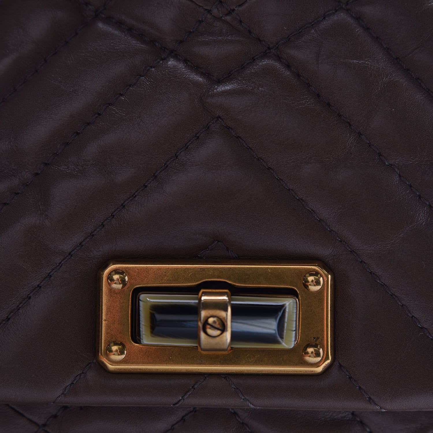 Lanvin Calfskin Quilted Medium Happy Shoulder Bag Brown Olive 9 of 10