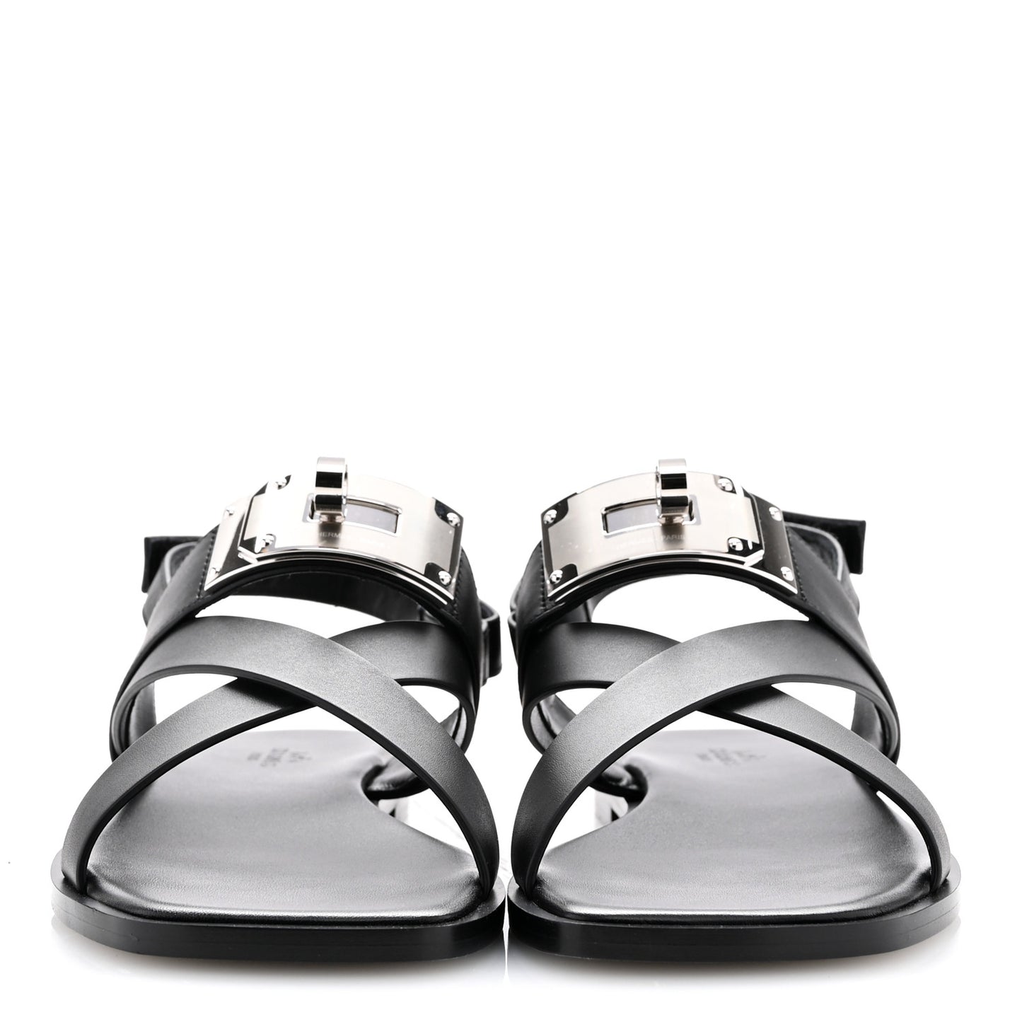 Calfskin Womens Ines Sandals 38 Black