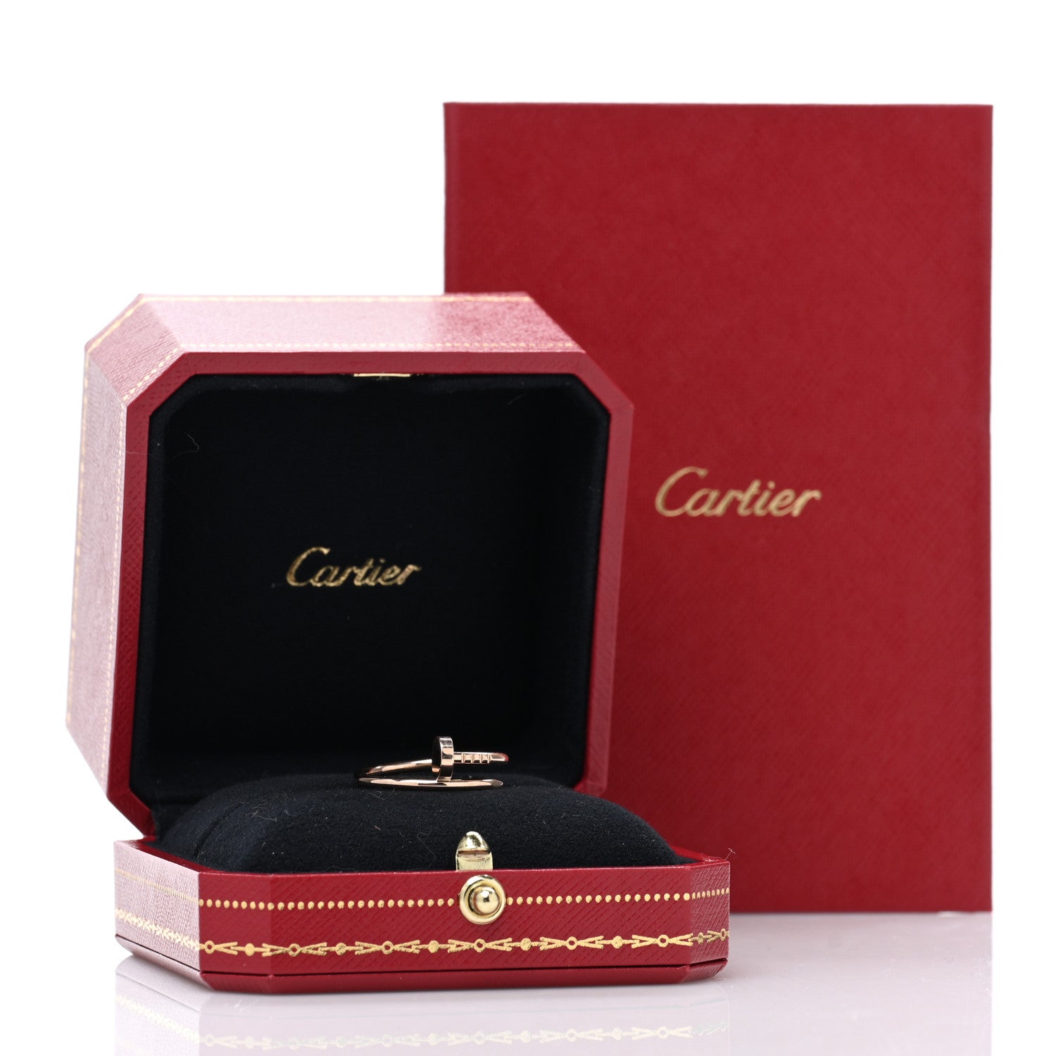 Cartier 18K Pink Gold Small Juste Un Clou Ring 55 7.25 5 of 5