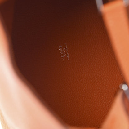Hermes Taurillon Clemence Picotin Lock 18 PM Orange 6 of 10