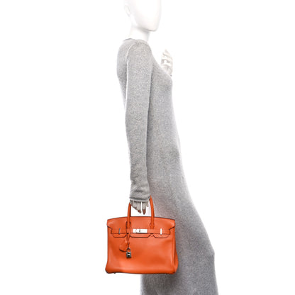 Hermes Togo BIRKIN 30 Orange 2 of 11