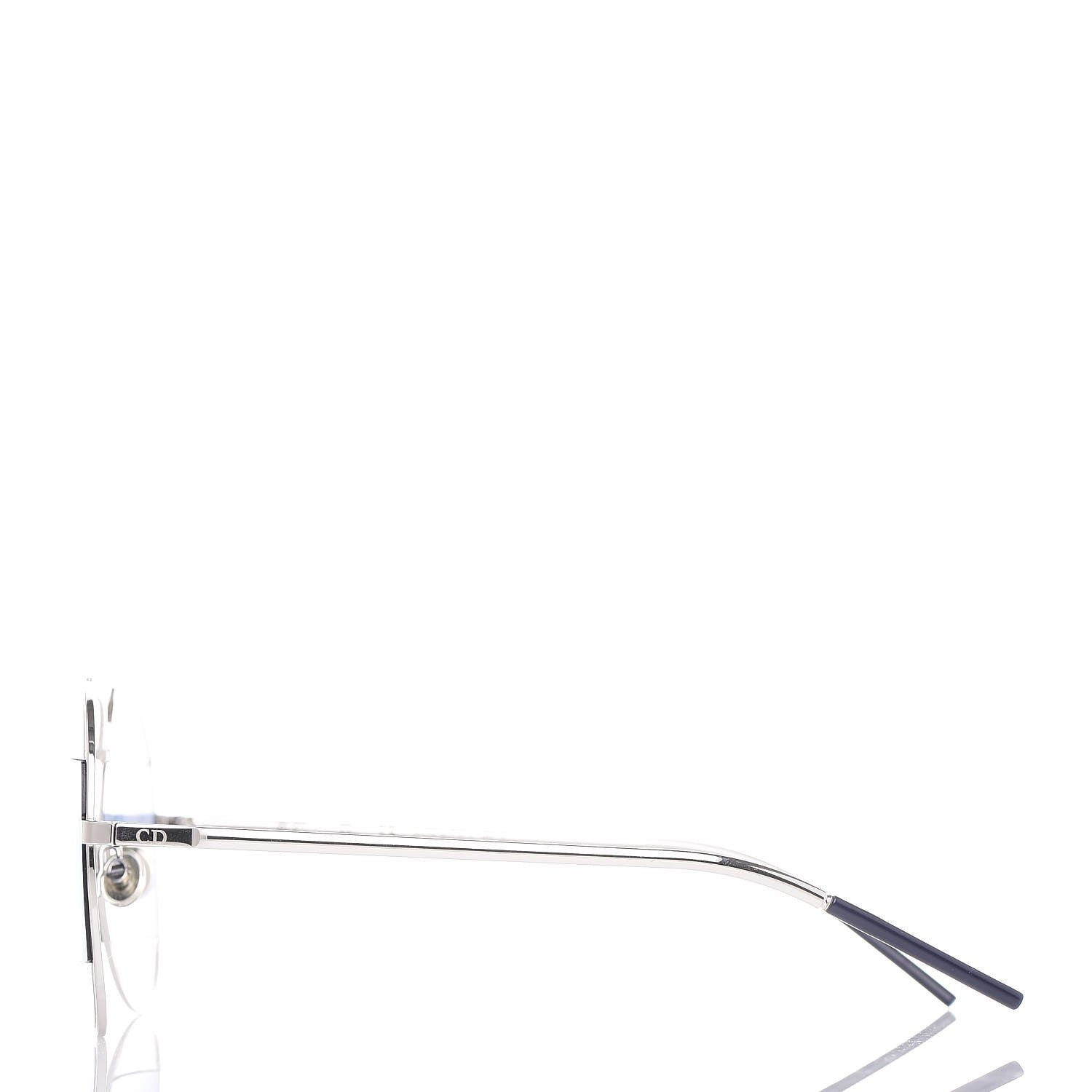 Christian Dior Split 1 Aviator Sunglasses Silver Blue 3 of 7