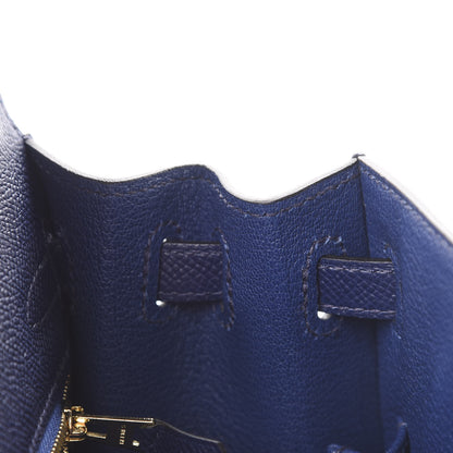 Hermes Epsom Kelly Sellier 25 Bleu Saphir 16 of 38