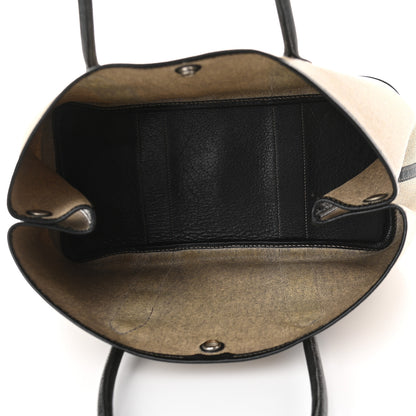 Hermes Toile Buffle Skipper Garden Party 36 MM Tote Black 5 of 8