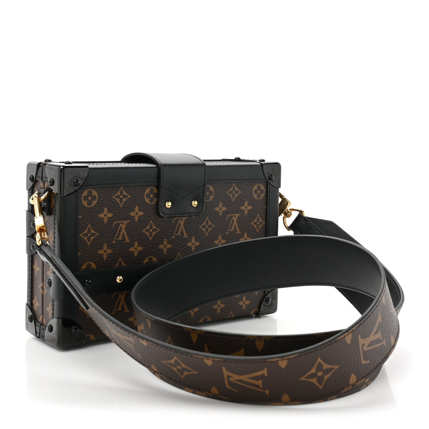 Monogram Chain Petite Malle Black