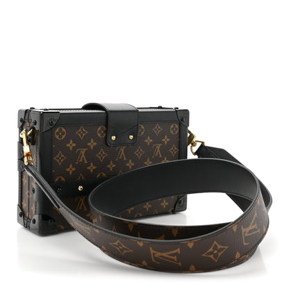 Louis Vuitton Monogram Chain Petite Malle Black 3 of 12