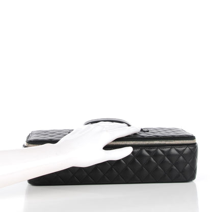 Chanel Lambskin Quilted Large Jewelry Case Black 2 of 8