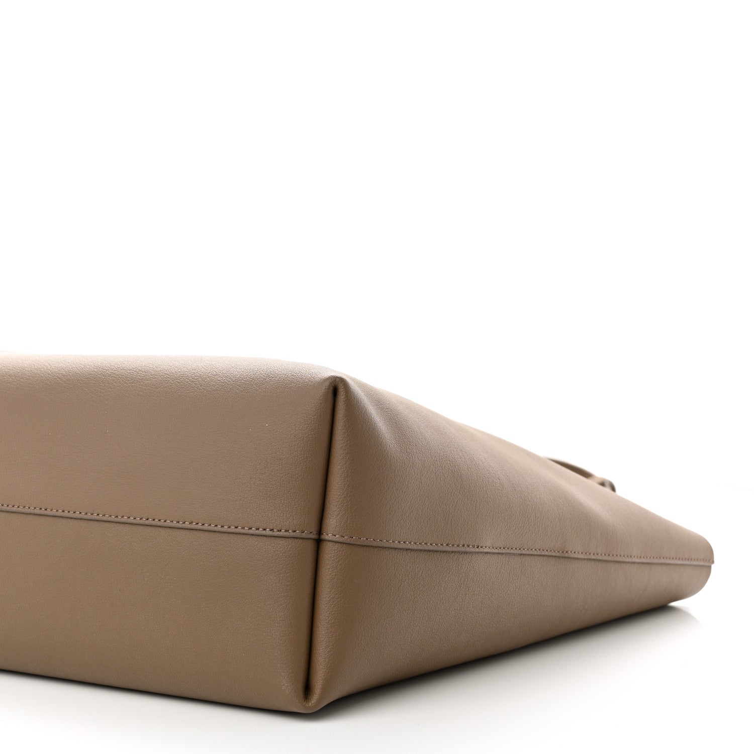 Saint Laurent Calfskin Large Shopping Tote Dark Beige 10 of 10