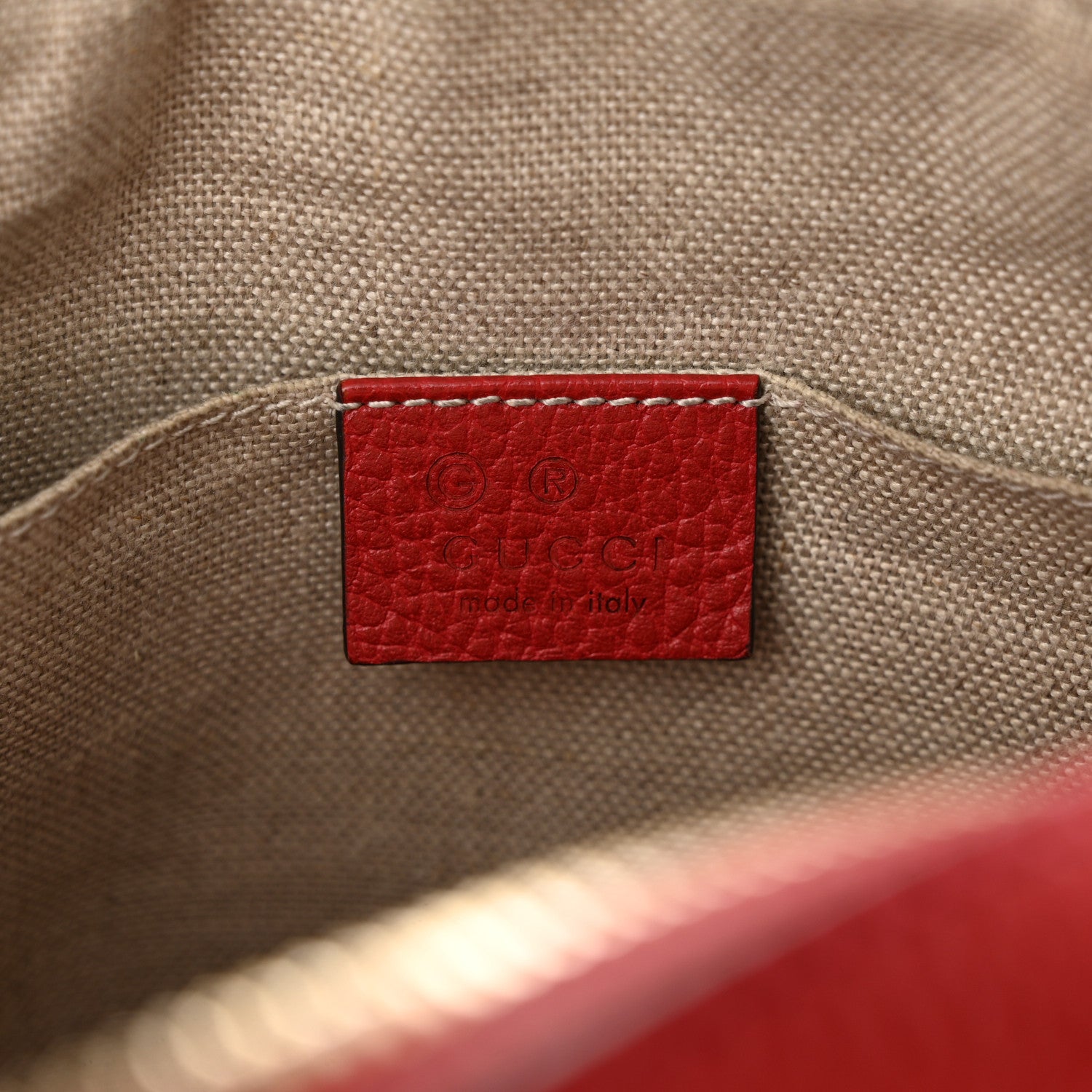 Gucci Monogram Mini Bree Messenger Bag Red 6 of 11