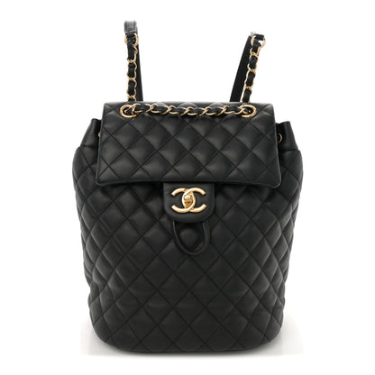 Chanel Calfskin Quilted Small Urban Spirit Backpack Black 1 of 11