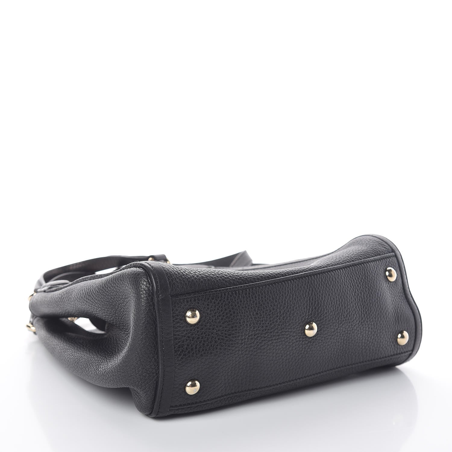 Gucci Pebbled Calfskin Small Soho Shoulder Bag Black 5 of 13
