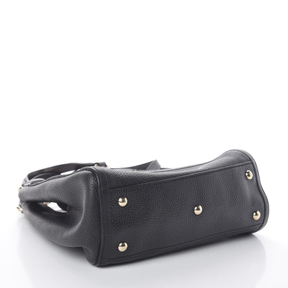 Gucci Pebbled Calfskin Small Soho Shoulder Bag Black 5 of 13
