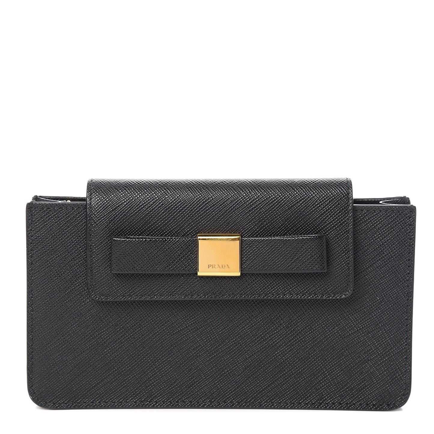 Saffiano Clutch Black