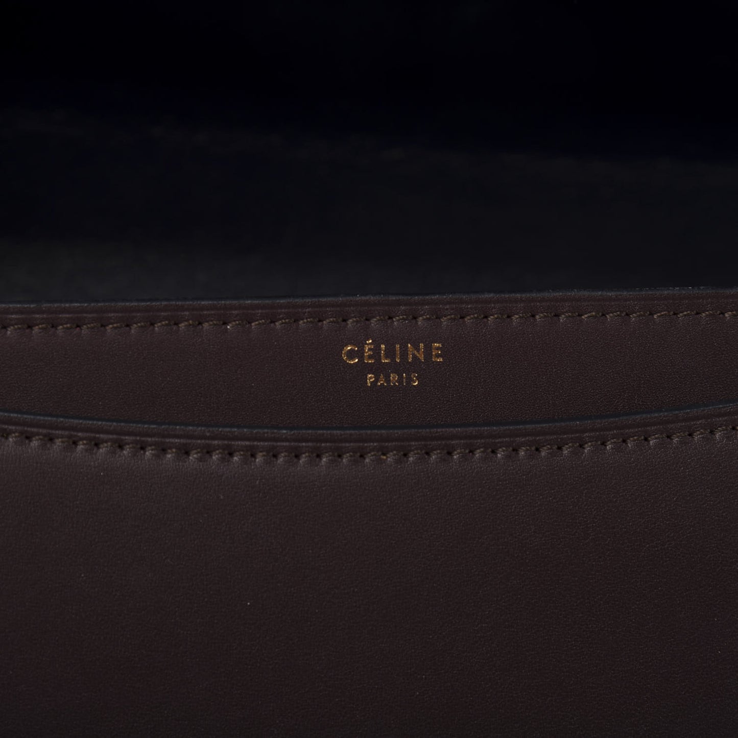 Calfskin Bicolor Medium Case Flap Navy Burgundy