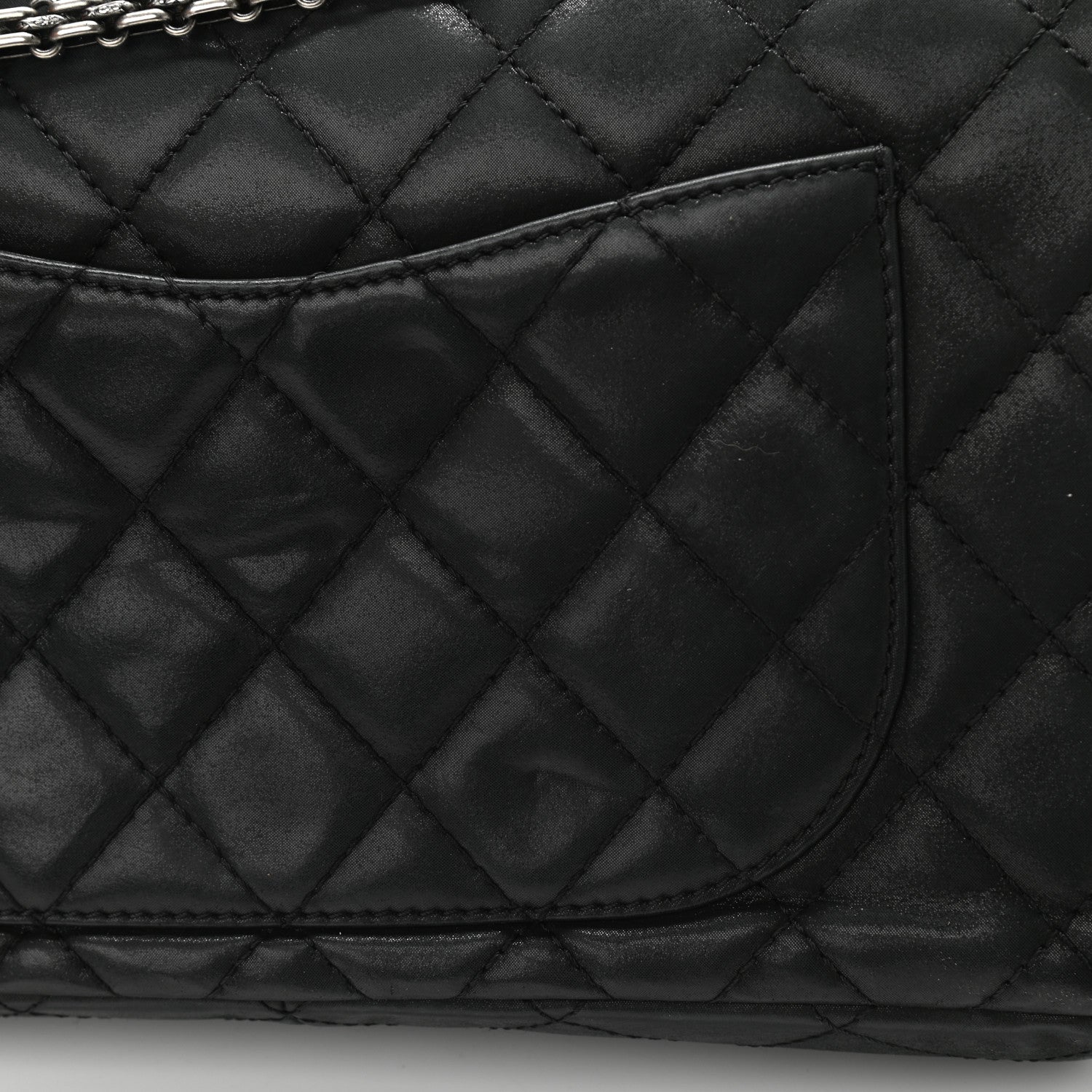Chanel Iridescent Calfskin Quilted 2.55 Reissue 227 Flap Black 13 of 17
