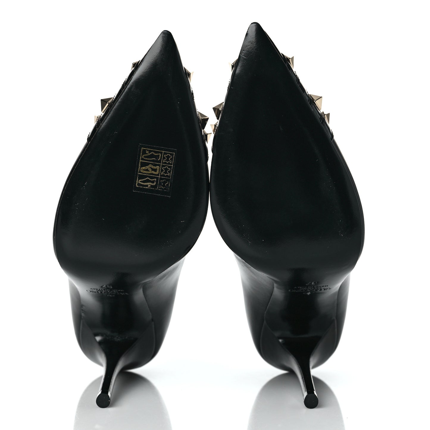 Kidskin Rockstud Alcove 110mm Pumps 37 Black