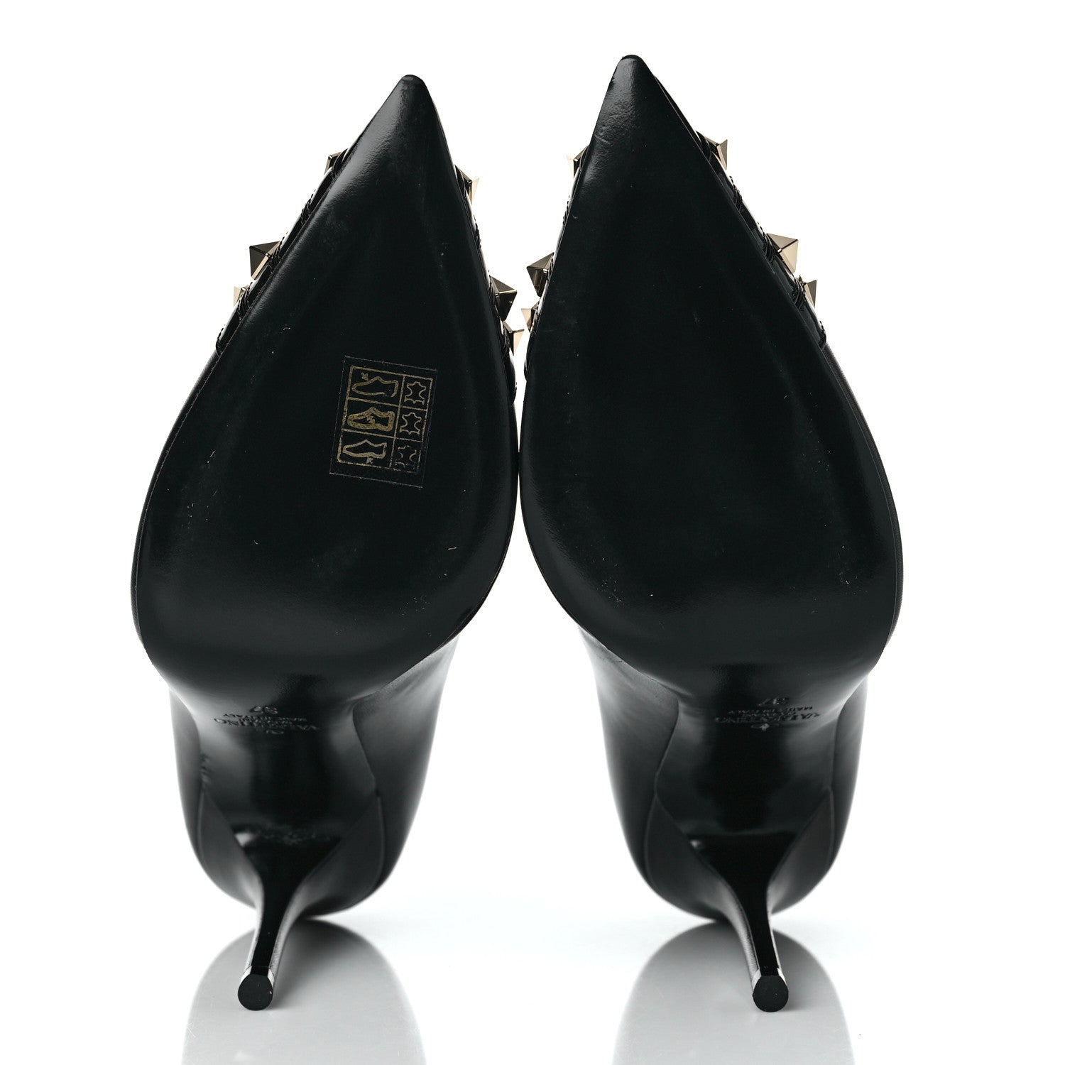 Valentino Garavani Kidskin Rockstud Alcove 110mm Pumps 37 Black 5 of 9