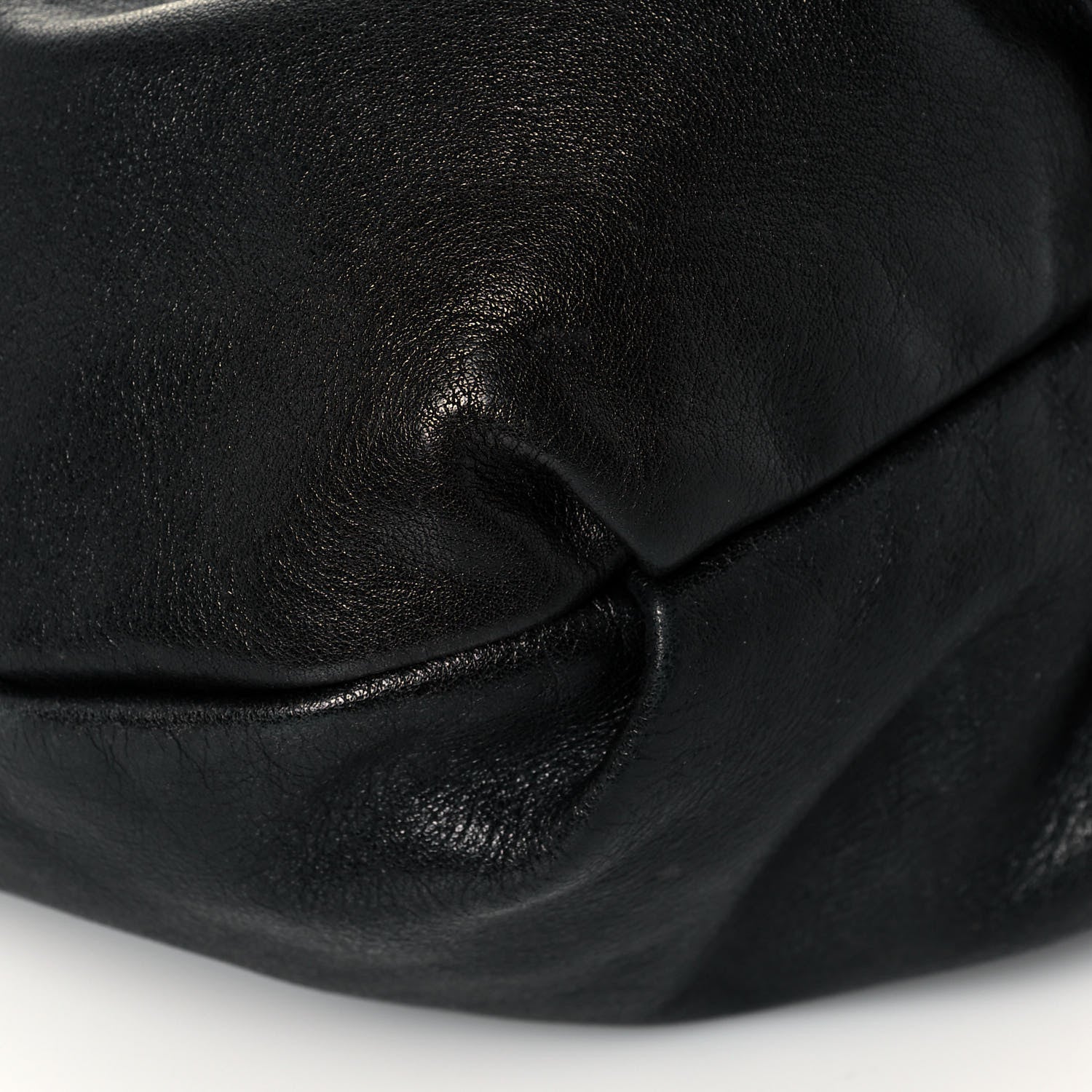 Prada Soft Calfskin Pleated Hobo Black 9 of 12