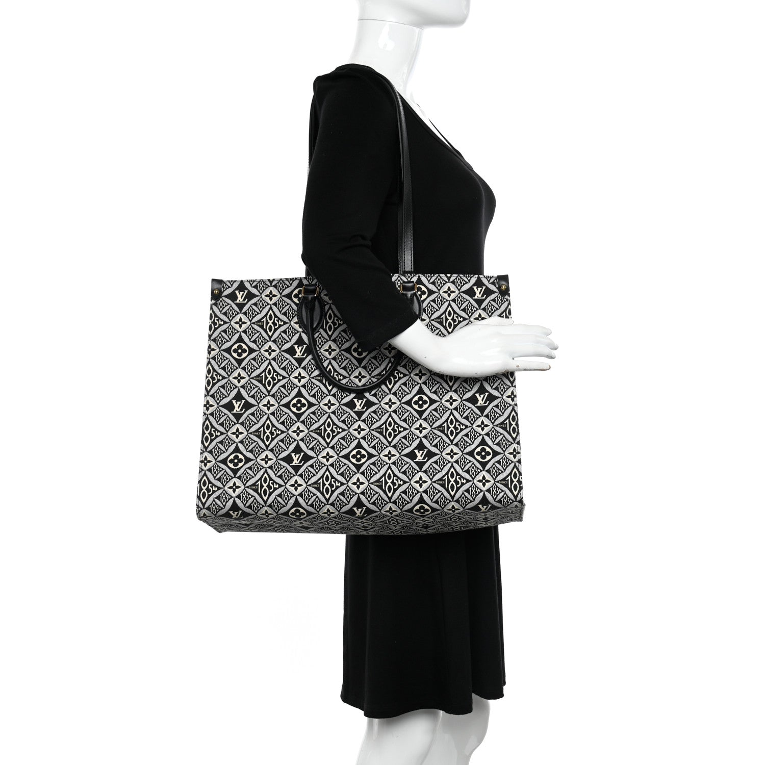 Louis Vuitton Jacquard Since 1854 Onthego GM Grey 2 of 10