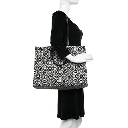 Louis Vuitton Jacquard Since 1854 Onthego GM Grey 2 of 10