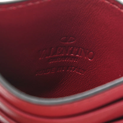Valentino Garavani Calfskin VLogo Signature Card Holder Red 6 of 7