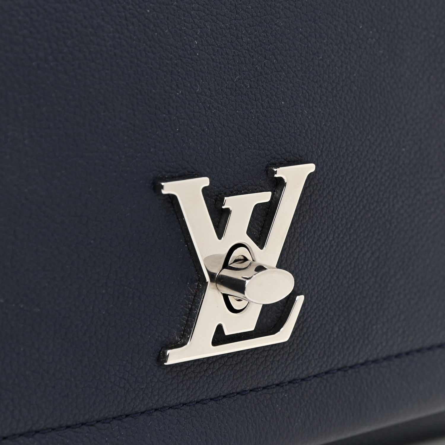 Louis Vuitton Calfskin Lockme II Chain Bag BB Marine Rouge 11 of 12