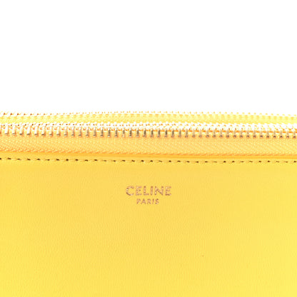Celine Lambskin Small Trio Crossbody Bag Citron 6 of 10