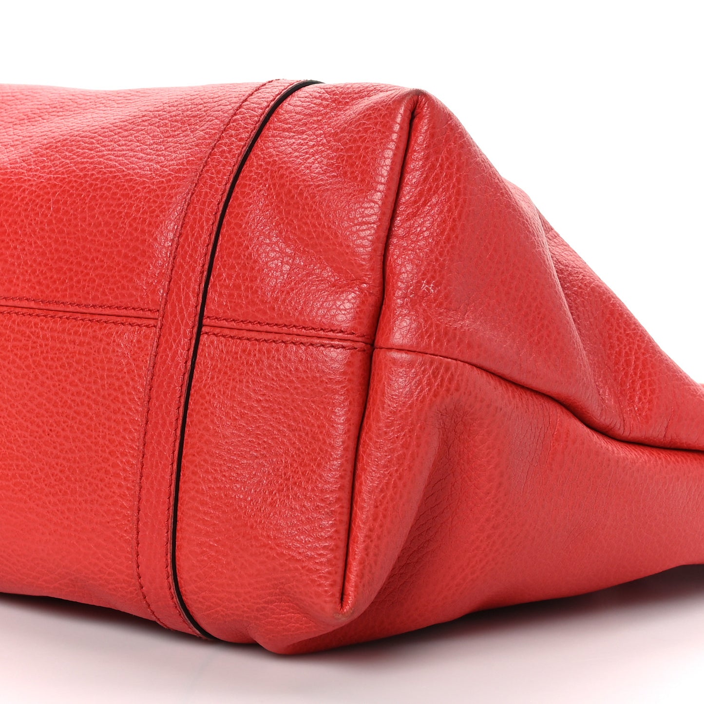 Pebbled Calfskin Medium Joy Tote Red