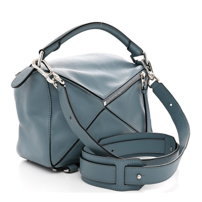 Loewe Calfskin Small Puzzle Bag Stone Blue 3 of 16