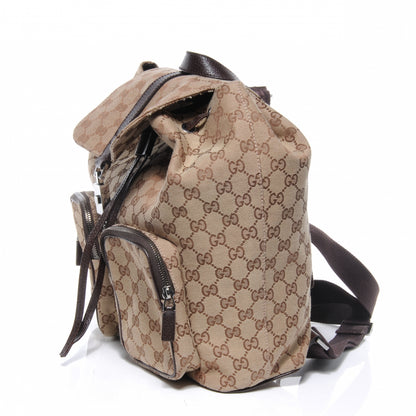 Gucci GG Monogram Single Buckle Backpack Brown 6 of 8