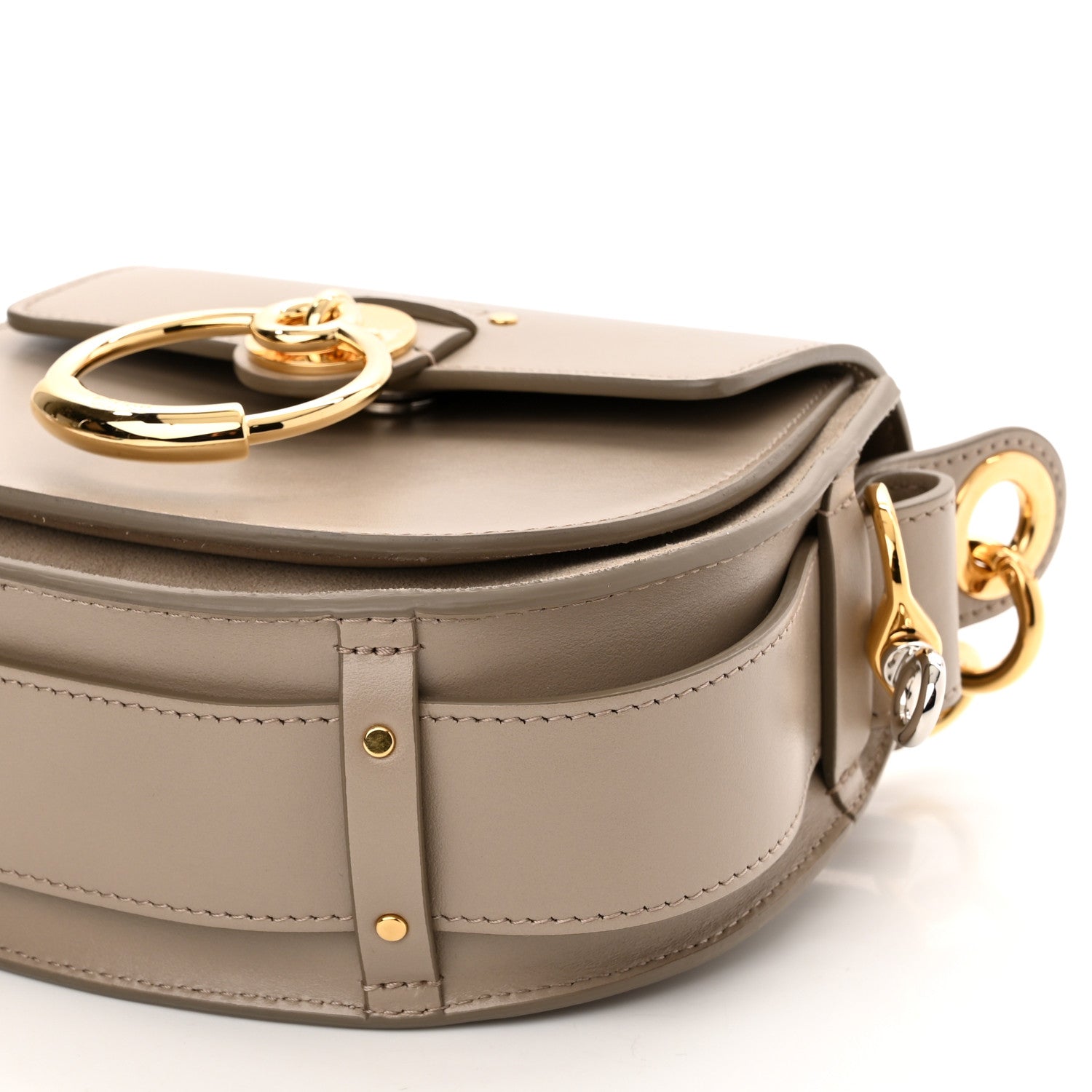 Chloe Calfskin Suede Small Tess Bag Motty Grey 8 of 8