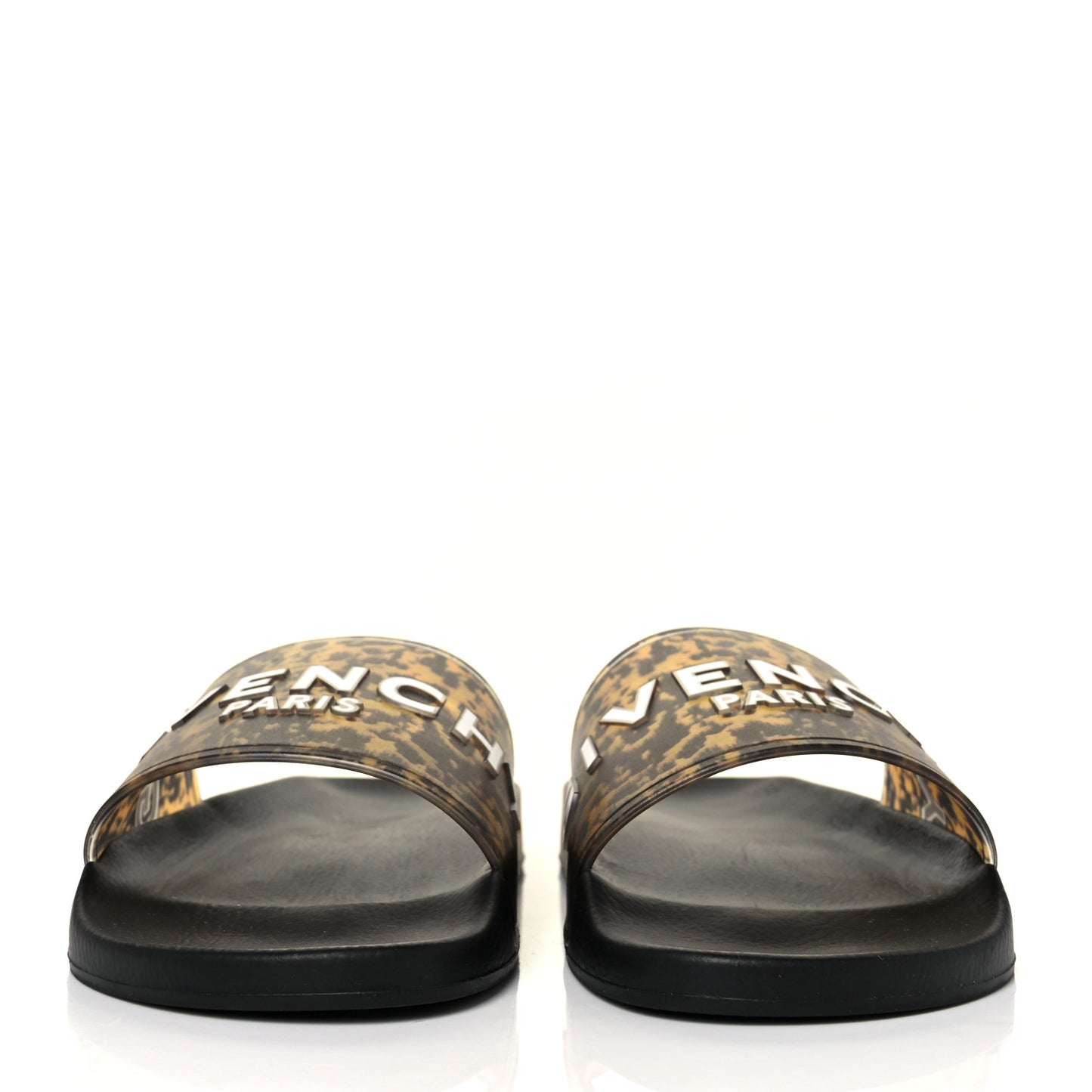 Rubber Logo Marble Effect Mens Pool Slide Sandals 42 Black Yellow