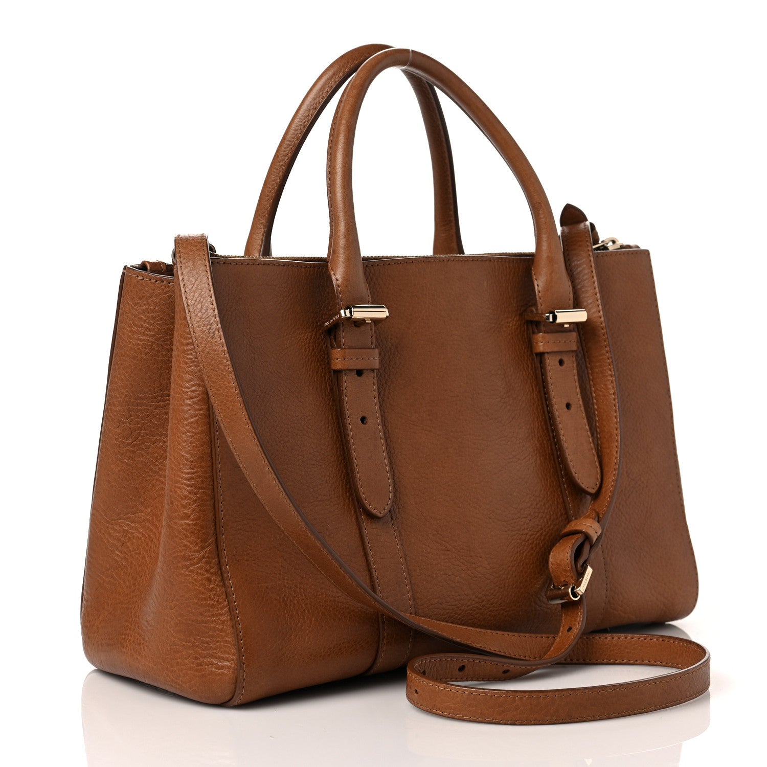 Mulberry Classic Grain Small Bayswater Double Zip Tote Oak 3 of 8