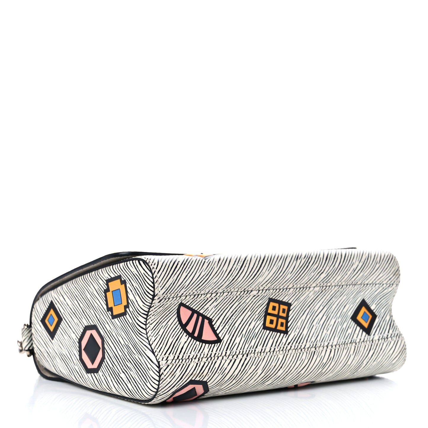 Epi Azteque Twist Shoulder Bag MM White