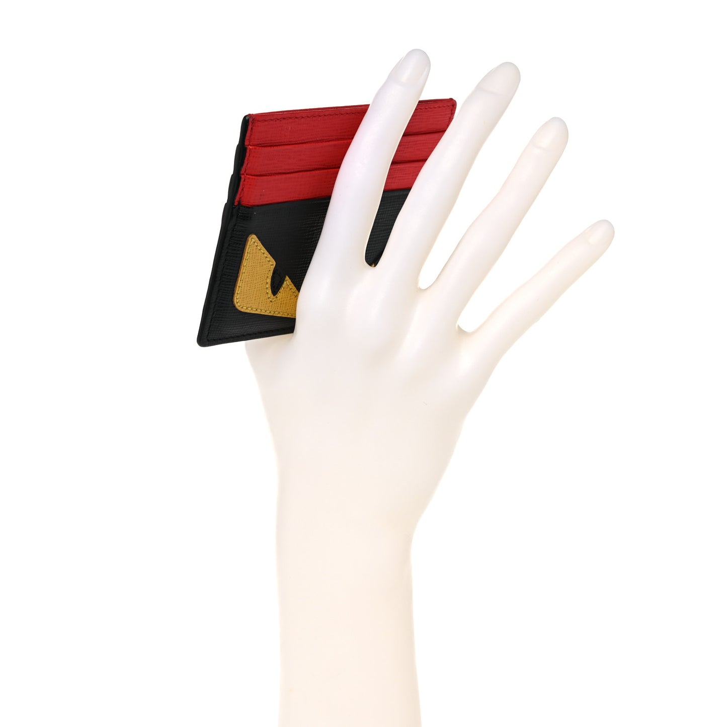 Vitello Elite Monster Eyes Card Holder Black Yellow Red