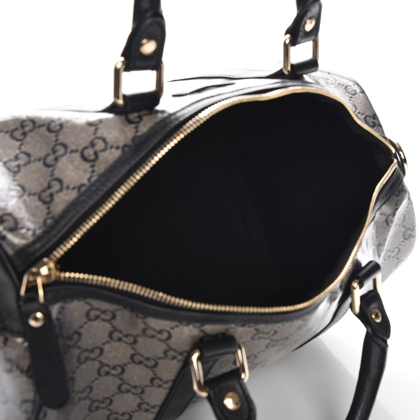 Crystal Monogram Medium Joy Boston Black