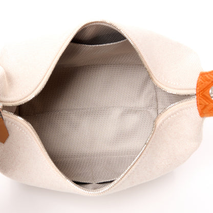 Hermes Canvas Small Bride-A-Brac Pouch Natural Orange 5 of 10