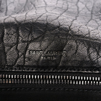 Saint Laurent Grained Lambskin Monogram Medium Niki Chain Satchel Black 6 of 11