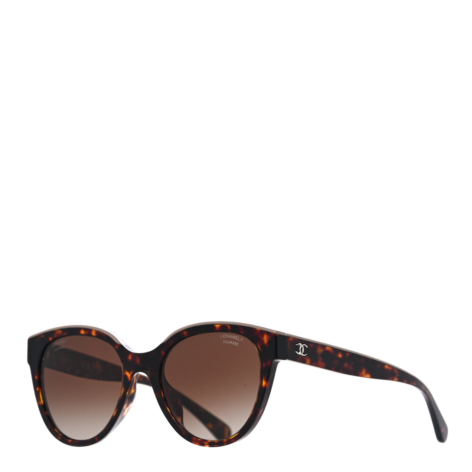 Chanel Acetate Polarized CC Butterfly Sunglasses 5414 Tortoise 1 of 8
