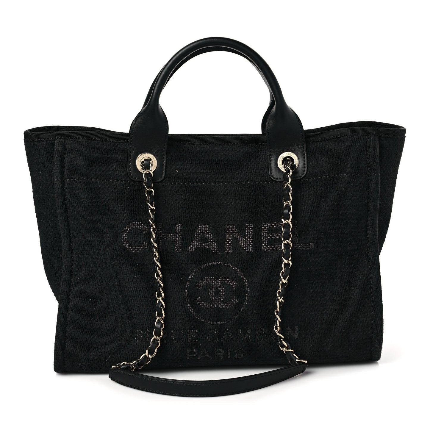 Mixed Fibers Small Deauville Tote Black