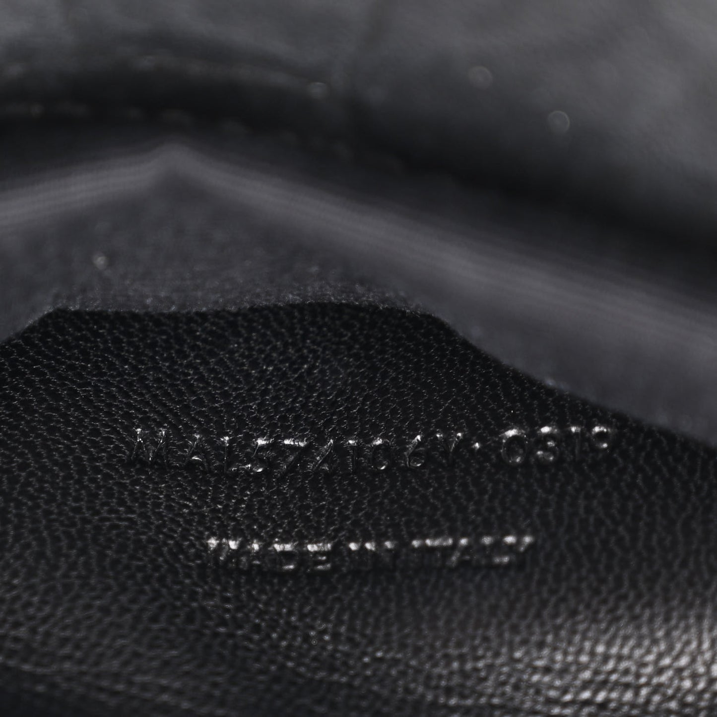 Calfskin Crocodile Embossed Medium West Hollywood Monogram Fold-Over Black