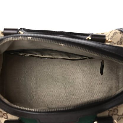 Gucci Monogram Vintage Web Small Boston Dark Brown 5 of 12