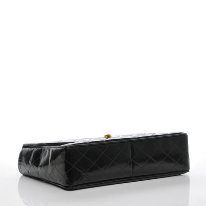 Chanel Patent Quilted Jumbo Flap Black 4 of 8