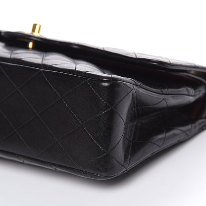 Chanel Lambskin Quilted Medium Double Flap Black 10 of 12