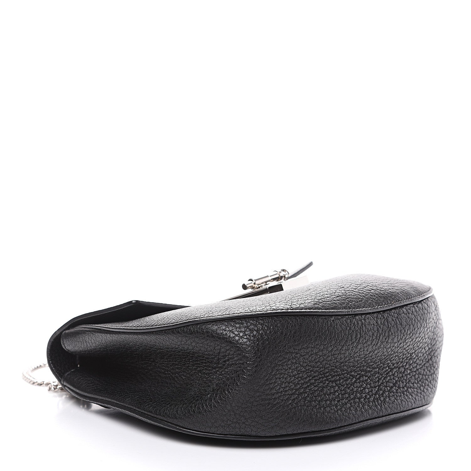 Chloe Grained Lambskin Drew Shoulder Bag Black 3 of 9